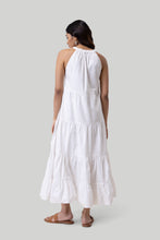 Load image into Gallery viewer, Sleeveless embroidered tiered maxi dress
