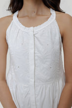 Load image into Gallery viewer, Sleeveless embroidered tiered maxi dress
