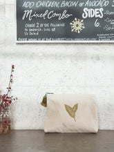 Load image into Gallery viewer, Hand Screen Printed Cotton Canvas Pouch - Nature
