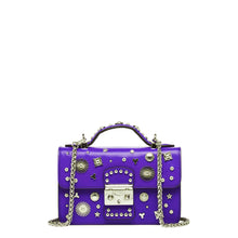 Load image into Gallery viewer, Studded Small Leather Crossbody Bag Royal Blue Purse  Women's Handbag
