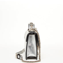 Load image into Gallery viewer, Small Leather Crossbody Bag Studded Silver Purse

