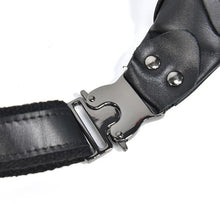 Load image into Gallery viewer, Sigrid Smooth Black Leather Waist Bag | Smooth Black Leather Fanny Pack
