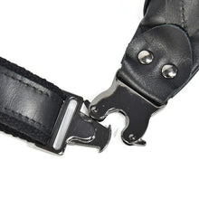 Load image into Gallery viewer, Sigrid Smooth Black Leather Waist Bag | Smooth Black Leather Fanny Pack
