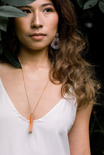 Load image into Gallery viewer, Tinh 16K Gold-Plated Brass Buffalo Horn Minimalist Bar Pendant Necklace
