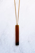 Load image into Gallery viewer, Tinh 16K Gold-Plated Brass Buffalo Horn Minimalist Bar Pendant Necklace
