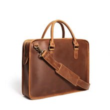 Load image into Gallery viewer, The Hemming Leather Laptop Bag | Vintage Leather Briefcase
