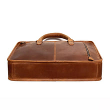Load image into Gallery viewer, The Hemming Leather Laptop Bag | Vintage Leather Briefcase
