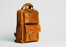Load image into Gallery viewer, The MANN Bag | Large Capacity Leather Camera Backpack
