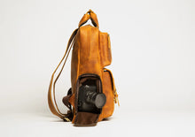 Load image into Gallery viewer, The MANN Bag | Large Capacity Leather Camera Backpack
