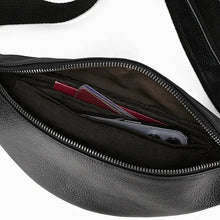 Load image into Gallery viewer, The Walcott Leather Waist Bag | Black Leather Fanny Pack
