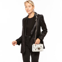 Load image into Gallery viewer, White Purse Small Leather Crossbody Bag
