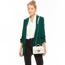 Load image into Gallery viewer, White Purse Small Leather Crossbody Bag
