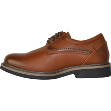 Load image into Gallery viewer, VANGELO Boy VALLO-1PKID Dress Shoe Formal Tuxedo for Prom &amp; Wedding Brown Matte
