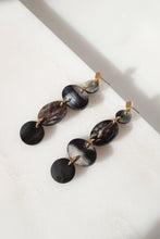 Load image into Gallery viewer, Xinh Xan Asymmetrical Geo Buffalo Horn Dangle Post Earrings
