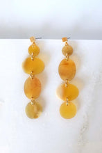 Load image into Gallery viewer, Xinh Xan Asymmetrical Geo Buffalo Horn Dangle Post Earrings
