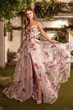 Load image into Gallery viewer, Portrait Of A Rose Printed Organza Gown
