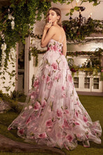 Load image into Gallery viewer, Portrait Of A Rose Printed Organza Gown
