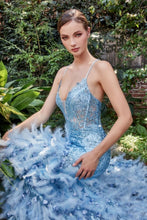 Load image into Gallery viewer, Feather Mermaid Gown

