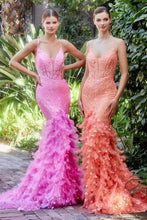 Load image into Gallery viewer, Feather Mermaid Gown
