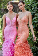 Load image into Gallery viewer, Feather Mermaid Gown
