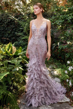 Load image into Gallery viewer, Feather Mermaid Gown
