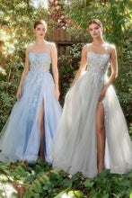 Load image into Gallery viewer, Fluttering Butterfly Applique A-Line Gown
