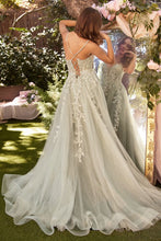 Load image into Gallery viewer, Lace Embellished A-Line Layered Tulle Gown
