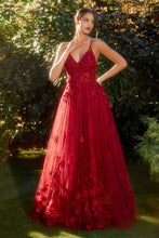 Load image into Gallery viewer, Tulle A-Line Floral Appliqued Gown
