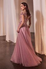 Load image into Gallery viewer, A-Line Cap Sleeve Ball Gown
