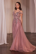 Load image into Gallery viewer, A-Line Cap Sleeve Ball Gown
