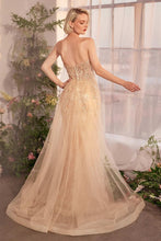 Load image into Gallery viewer, Strapless Overskirt Glimming Gown
