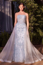 Load image into Gallery viewer, Strapless Overskirt Glimming Gown
