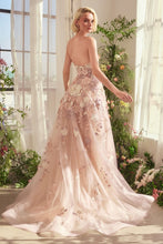 Load image into Gallery viewer, Spring Floral Applique A-Line Gown
