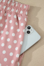 Load image into Gallery viewer, Brown Polka Dot Print Short Set
