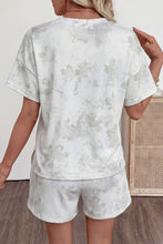 Load image into Gallery viewer, White Woodland Camouflage Casual 2pcs Short Set
