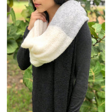 Load image into Gallery viewer, Color Block Alpaca Wrap Scarf
