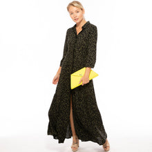 Load image into Gallery viewer, Yellow Purse Leather Clutch Bag Unique Evening Purse Women's Handbag
