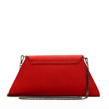 Load image into Gallery viewer, Red Clutch Bag Leather Clutch Purse Crossbody Evening Purse Unique Women's Red Handbag
