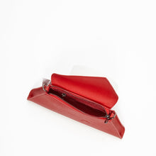 Load image into Gallery viewer, Red Clutch Bag Leather Clutch Purse Crossbody Evening Purse Unique Women's Red Handbag
