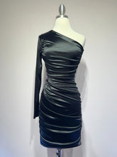 Load image into Gallery viewer, One Shoulder Satin Dress
