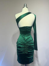 Load image into Gallery viewer, One Shoulder Satin Dress
