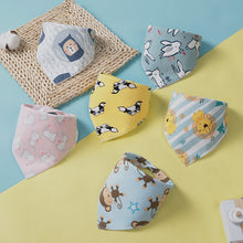 Load image into Gallery viewer, Custom Double-sided Triangle Scarf Bib for Kids
