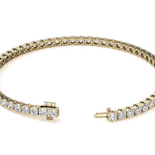 Load image into Gallery viewer, 3.00 CTW AGI Certified Lab-Grown Diamond Tennis Bracelet in 14K Yellow or White Gold – G/VS Clarity
