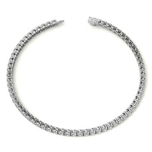 Load image into Gallery viewer, 3.50 CTW Lab Grown Diamond Tennis Bracelet  in 14kt White/Yellow Gold (G/VS) AGI Certified
