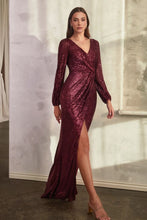 Load image into Gallery viewer, Long Sleeve Sequin Dress
