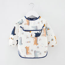 Load image into Gallery viewer, Waterproof Cotton Bib for Kids - Long Sleeve Feeding Apron
