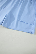 Load image into Gallery viewer, Banana Cream Loose Polo Tee Elastic Waist 2pcs Short Set
