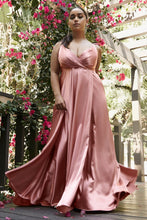 Load image into Gallery viewer, Flowy Satin A-Line Gown
