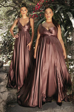 Load image into Gallery viewer, Flowy Satin A-Line Gown
