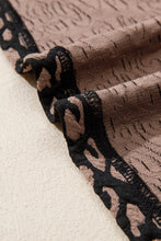 Load image into Gallery viewer, Black Leopard Print Bubble Sleeve Shift Mini Dress
